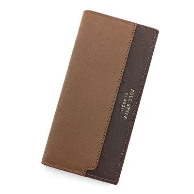 Men's Long Wallet, Embossed Pattern, Multi-Card Slots, Large Capacity - 8