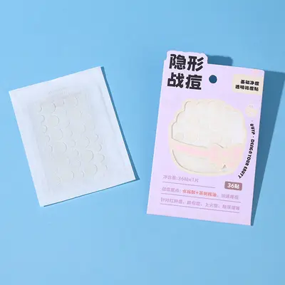 Thin Breathable Hydrocolloid Acne Patch, Can Be Worn Under Makeup - 10