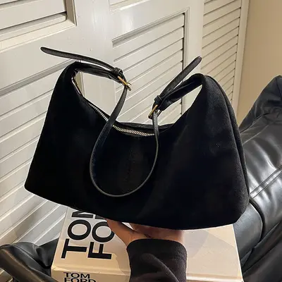 Matte Retro Women's Bag, Large Capacity, Single Shoulder Crossbody Tote - 9