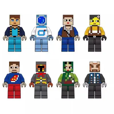 Küçük Parçalı Yapı Blokları, Figür Minifigür Yapı Oyuncağı - 1