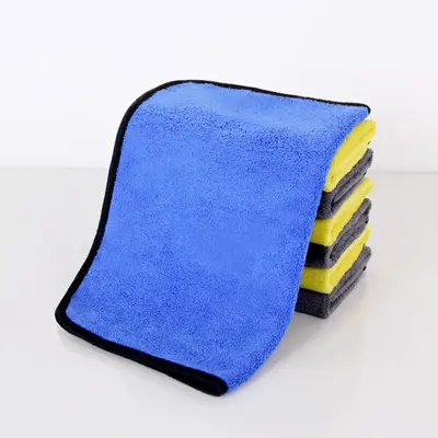 Double-Layer Thick Coral Fleece Cleaning Cloth, Lint-Free - 7