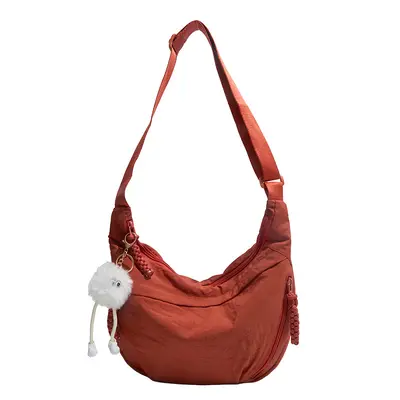 Damen Nylon Crossbody Handytasche, vielseitige Dumpling-Form - 13