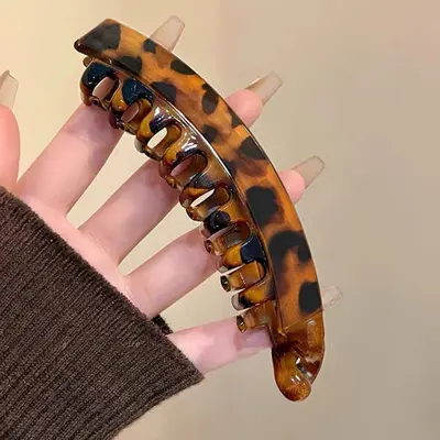 Bestseller Bananenhaarspange Große Haarspange für volles Haar Hinterkopf-Clip Hochzopf-Klammer Haargreifer Vertikalklammer haarschonende Wendeklammer - 7