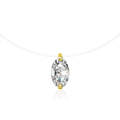 S925 Silber Moissanit Halskette, Meerjungfrauen-Träne - 11