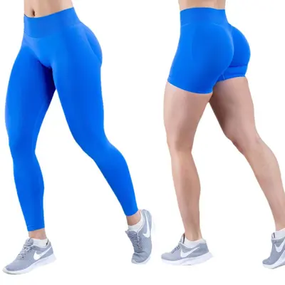 Jenny DF Replacement Cross-Border Popular Three-Piece Waist-Pleated Hip-Lifting Low-Waist Sports Seamless Three-Point Pants Yoga Shorts - 6