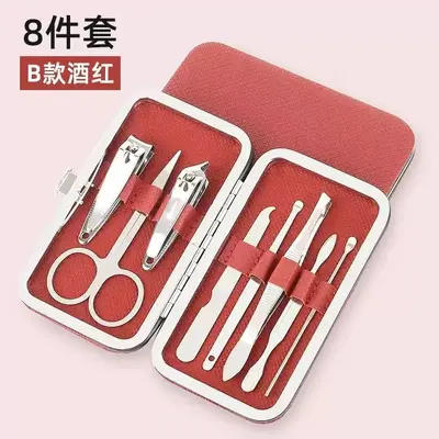 指甲刀套装全套不锈钢指甲钳刀家用指甲剪去死皮美甲修甲套装套盒 - 9