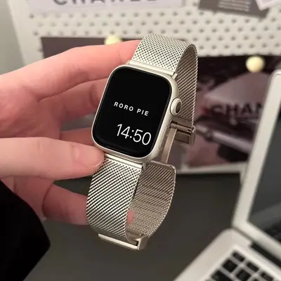 Apple Watch S10 Strap, Milanese Magnetic Sport Band, Compatible with Ultra