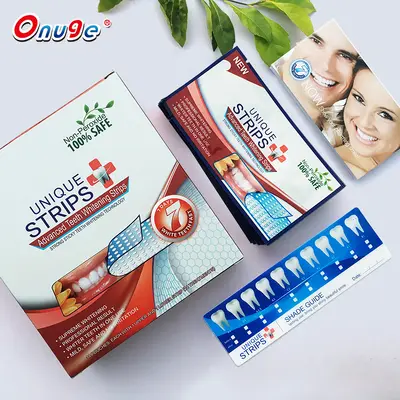 OuNuojie Teeth Whitening Strips, Hydrogen Peroxide-Free Dry Type - 2