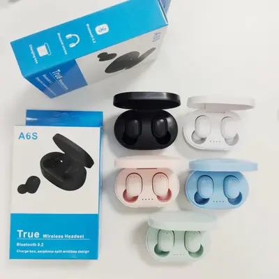 A6S Bluetooth Headphones Cross-border Popular Macarons Bluetooth 5.3 Wireless TWS In-ear Earbuds Sports Mini New Headphones