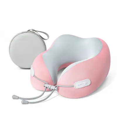 Ice silk U-shaped travel pillow with foldable neck support - 10