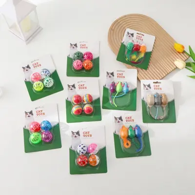 Durable Cat Toy Set for Boredom Relief - 4