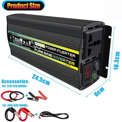 Saf Sinüs Dalga İnvertör 12V 220V, 500W ile 4000W Arası