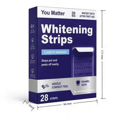 Fresh Purple Teeth Whitening Strips, Remove Stains and Yellowing - 6