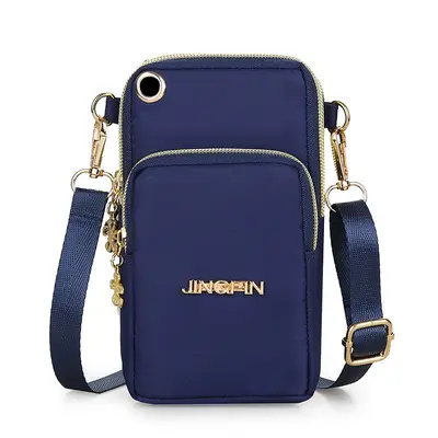 Handytasche Damen vertikal Schulter Umhängetasche 2025 neu Nylon Oxford Gewebe Schultertasche mit Reißverschluss Münzgeldbörse - 8