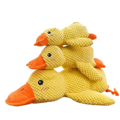 Squeaky Duck Dog Toy, Bite-Resistant, for Large and Small Breeds - 6