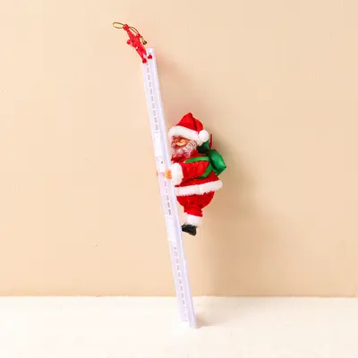Elektrikli Tırmanan Noel Baba Oyuncak, Boncuklu - 9