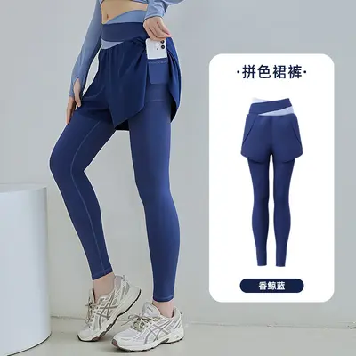 Kadın Yoga Pantolonu, Yüksek Bel, Yan Cepli, Şeffaflık Önleyici Spor Pantolonu - 10