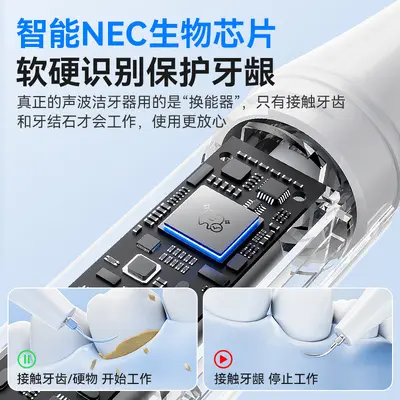 Ultrasonic Dental Scaler and Water Flosser for Home Tartar Removal