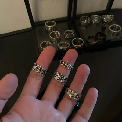 Men's ring, vintage, adjustable - 3