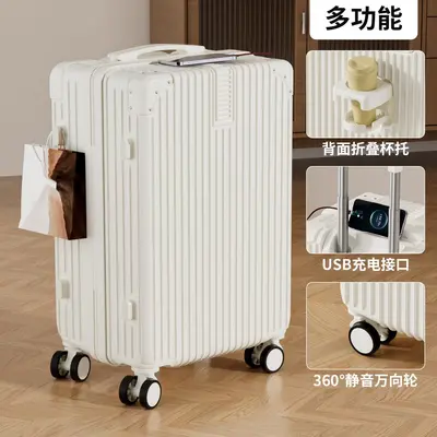 Large Capacity Student Suitcase with Combination Lock, Hard Shell - 6