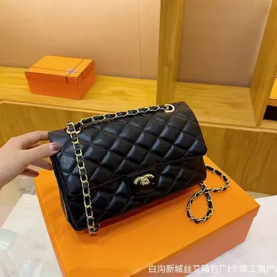 Cross-border Diamond Lattice Chain Bags Small Square Bag Women 2026 New Fashionable Versatile High-Quality Texture Large Capacity Single Shoulder Crossbody Bag