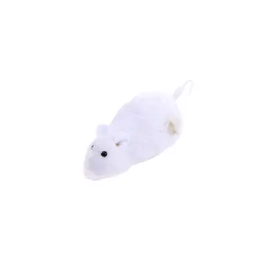 Plush Wind-Up Mouse Cat Teaser Chain Toy - 7
