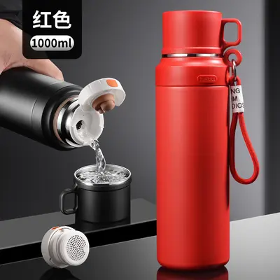 Erkek Termos Bardak 1000ml, 304 Paslanmaz Çelik, Taşınabilir - 13