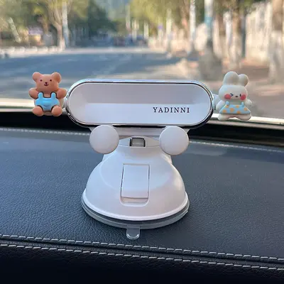 Dashboard Suction Cup Car Phone Holder, Cartoon Design - 12