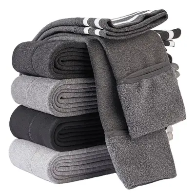 Women's Seamless Fleece-Lined Leggings, Slim Fit, Autumn Winter