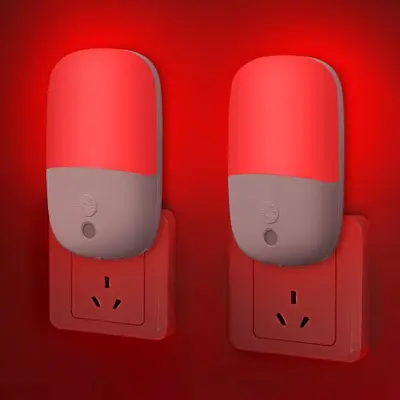 Plug-In Stepless Dimming LED Night Light, 670nm Red Light Therapy - 13