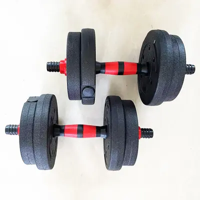 Fitness dumbbell set, cement weight, adjustable barbell combination