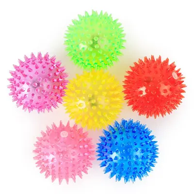 Light-Up Squeaky Ball, Colorful LED Dog Toy for Puppies - 2