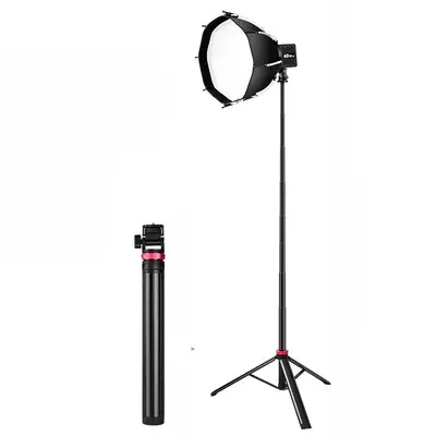 2 metrelik canlı yayın telefon standı, uzatılabilir alüminyum alaşımlı ışık standı, elde taşınabilir COB ışık standı, taşınabilir tripod selfie çubuğu.