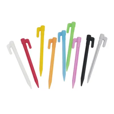 Plastic Camping Tent Peg, Serrated Threaded Ground Stake