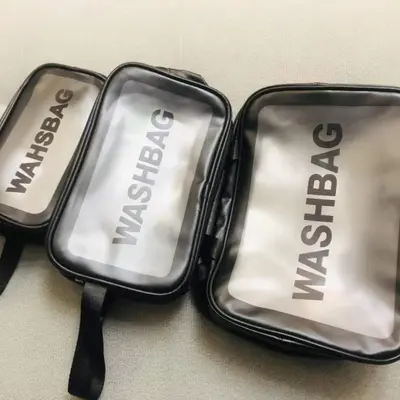 Large Capacity Transparent Waterproof PVC Makeup Bag