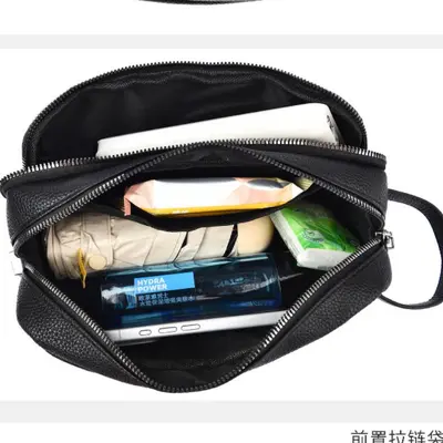 Men's Clutch Bag, Large Capacity, Multi-Compartment, PU Leather - 5