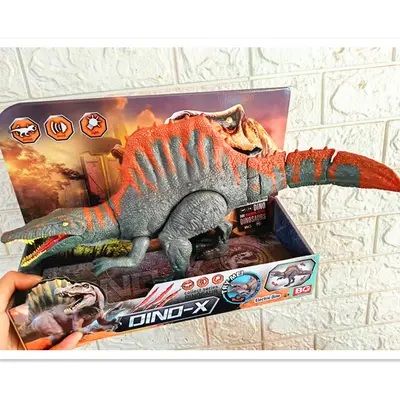 Simulation Dinosaur Toy, Tyrannosaurus Rex and Spinosaurus Model with Movable Joints and S - 10