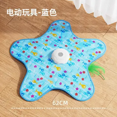 Electric Round Cat Teaser Ball with Hunting Cover, Self-Play Toy - 7