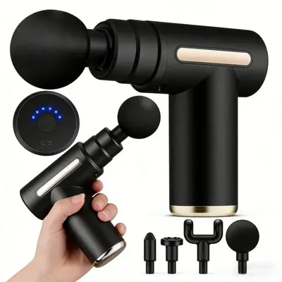 Grenzüberschreitende Mini-Massagepistole, Faszienpistole mit Akku, direkt vom Hersteller für Muskel- und Fitnessbedarf, Nacken-Faszienpistole, elektrischer Vibrationsmassagegerät
