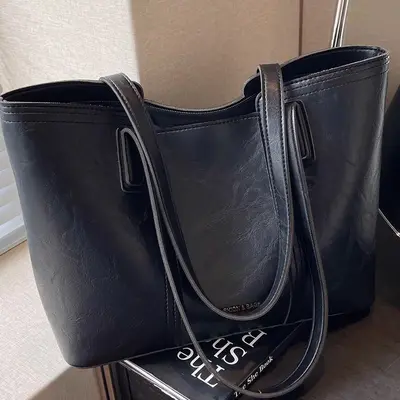 Large Capacity Women's Tote Shoulder Bag for Office Commuting - 3