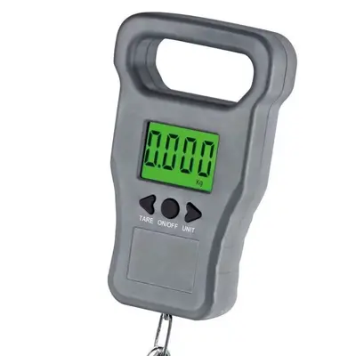 Taşınabilir ölçekli İngilizce versiyonu Çince versiyonu 50 kg kapalı ve açık kanca ölçeği balık dolandırıcılık önleyici taşınabilir kanca ölçeği bagaj ölçeği - 2