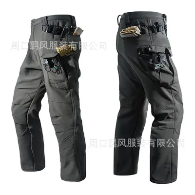 IX7 Fleece Softshell Pants, Waterproof and Windproof, Outdoor - 2