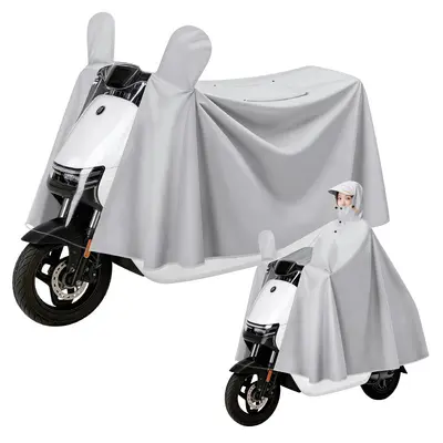 Electric vehicle raincoat, thickened, full body protection