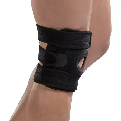 Silicone Anti-Slip Sports Knee Pads with Spring Support, for Running and Basketball
