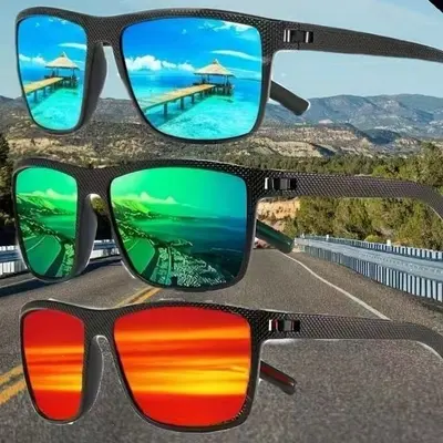 Herren-Polarisationssonnenbrille mit UV-Schutz für Outdoor-Sport