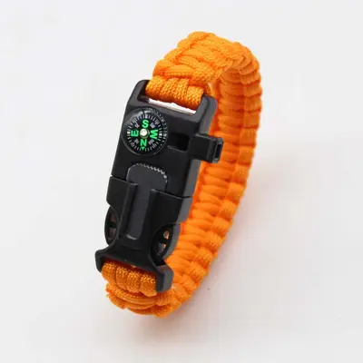 Paracord Bilezik Hayatta Kalma Bilekliği Çok Fonksiyonlu Beşi Bir Arada Çok Fonksiyonlu Dış Mekan Paracord Kamp Macerası Yedi Çekirdekli Bilezik - 10