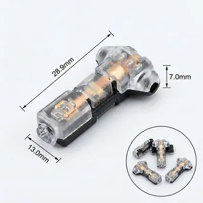 D2T2 Quick Wire Connector Solderless No-Strip for LED Luminaires Boxed - 13