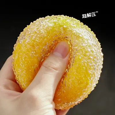 Fruktoz Buz Sorbesi El Yapımı Top, Şekillendirilebilir Hışırdayan Stres Oyuncağı