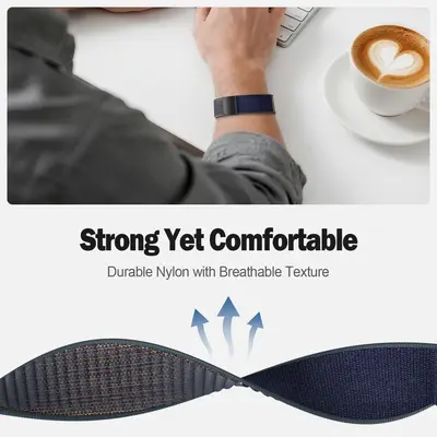 Breathable Nylon Replacement Strap for Amazfit Helio Strap - 5
