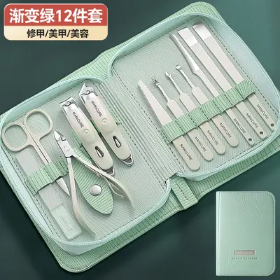 German stainless steel nail scissors, manicure set, 5-piece - 13